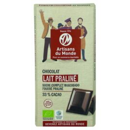 Chocolat Bio Lait Praliné Cacao 34% – 85G