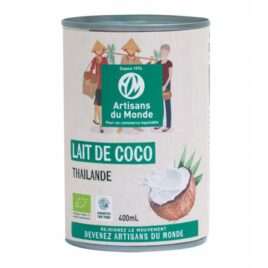 Lait de Coco Bio 99.65% gomme de Guar 0.35% – 400 ml