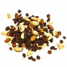 Mélange Fruits secs – raisins, cajou, amandes, noisettes, noix du Brésil /Vrac 500G